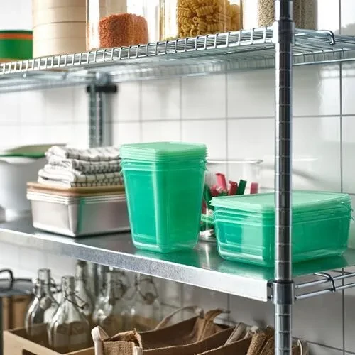 IKEA Pruta Saklama Kabı Seti Yeşil 17 Parça Gıda Saklama Kutusu - Resim 4