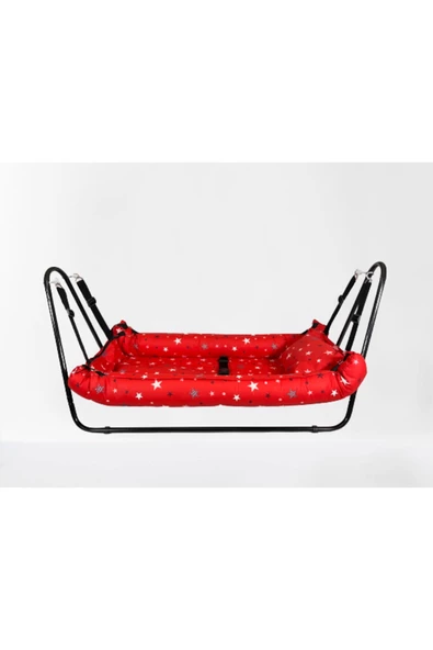 Bebek Kırmızı Pamuklu Mars Hamak - 2