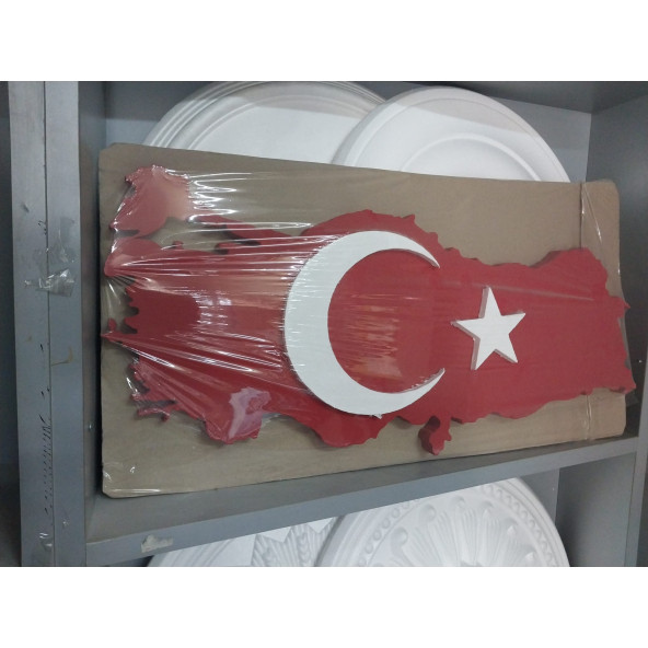 Strafor Köpük Bayrak Harita 24X 55 X 2 CM - 2