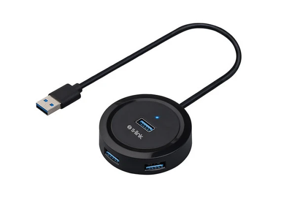 S-link Swapp SW-U300 4 Port Usb 3.0 Gri Usb Hub