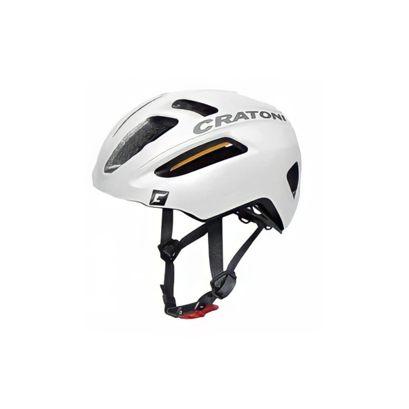 Cratoni C-Pro Kask (Beyaz Siyah) M/L Beden