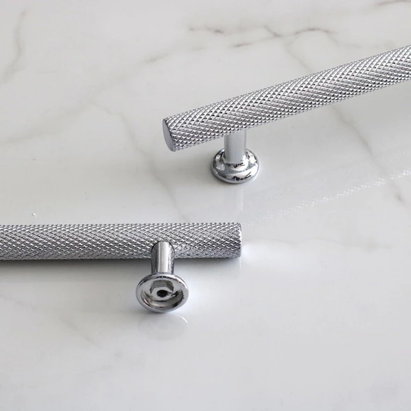 Doruk Kulp 128 mm Krom Renk Mobilya Mutfak Çekmece Dolabı Dolap Kulpları Kapak Kulpu Kulbu Metal - 5