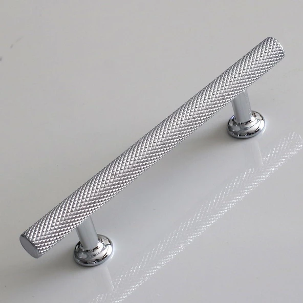 Doruk Kulp 128 mm Krom Renk Mobilya Mutfak Çekmece Dolabı Dolap Kulpları Kapak Kulpu Kulbu Metal - 3
