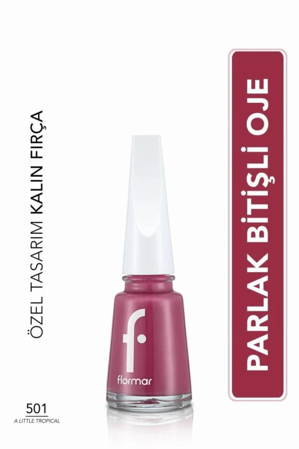 Flormar Yüksek Pigmentli & Parlak Bitişli Oje No: 501