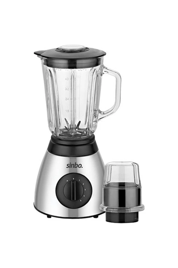 SİNBO SHB-3113 CAM BLENDER VE ÖĞÜTÜCÜ / 600W SMOOTHİE - BUZ KIRICI İNOX