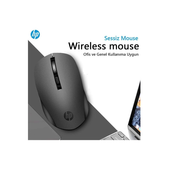 Hp S1000 Plus Kablosuz Sessiz Mouse Siyah - 4