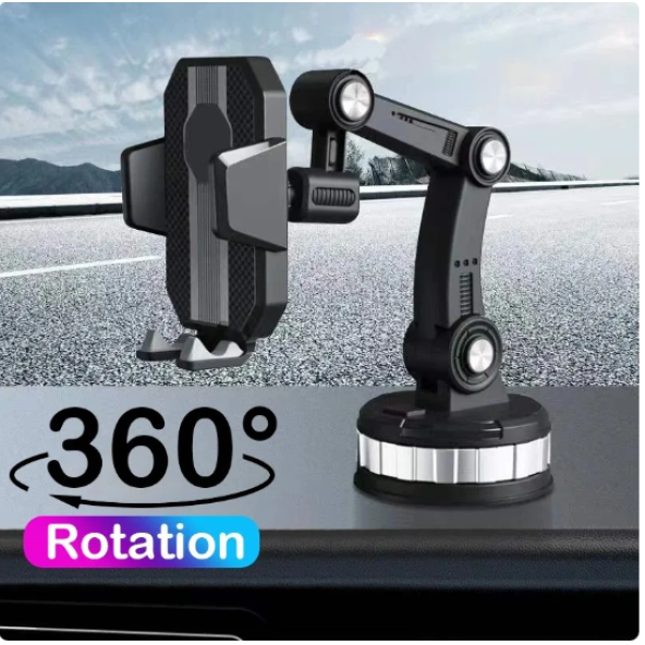 QASUL 360 DERECE DÖNEBİLEN AYARLANABİLİR ARAÇ İÇİ TELEFON TUTUCU