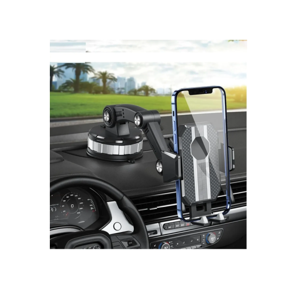 QASUL 360 DERECE DÖNEBİLEN AYARLANABİLİR ARAÇ İÇİ TELEFON TUTUCU - 3