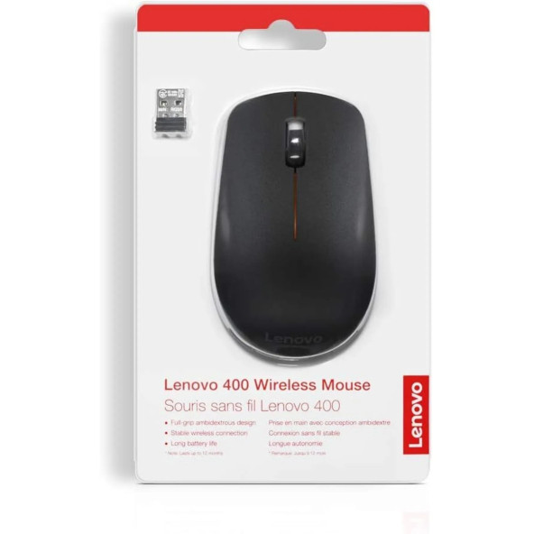 LENOVO 400 Wireless Kablosuz Mouse Siyah GY50R91293 - 2