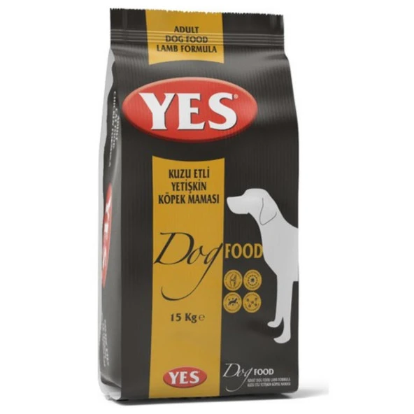 Yes Kuzu Etli Yetişkin Köpek Maması 15 kg