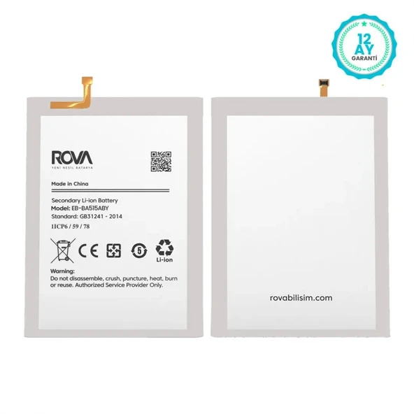 Rova Samsung A51 4G SM-A515 Uyumlu Batarya Pil 4000 mAh - Resim 2