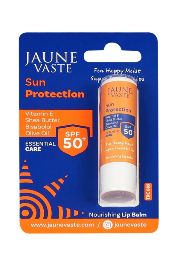 Jaune Vaste Lip Balm Sun Protection Spf50 Yoğun Besleyici Güneş Koruyucu Dudak Bakım Stick