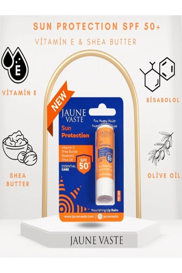 Jaune Vaste Lip Balm Sun Protection Spf50 Yoğun Besleyici Güneş Koruyucu Dudak Bakım Stick - 2