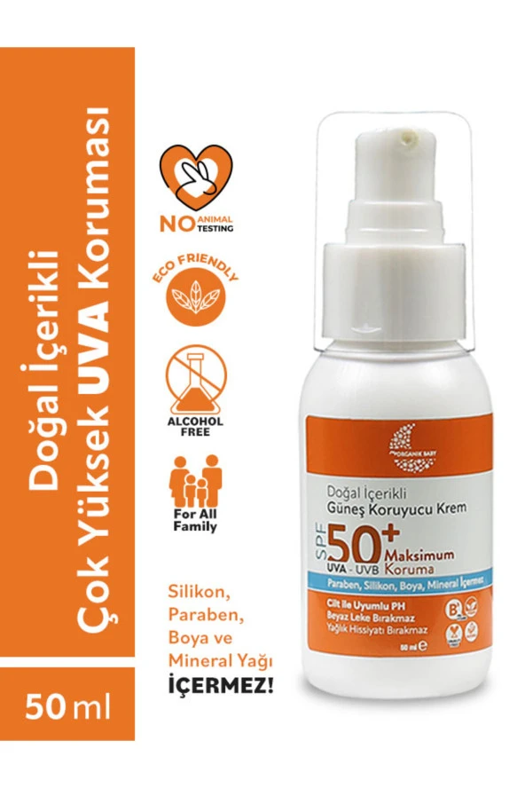 Doğal İçerikli Bebek Çocuk Ve Yetişkin 2 li Set 50 ml Güneş Kremi Leke Karşıtı 50 Spf Tüm Ciltler - 2