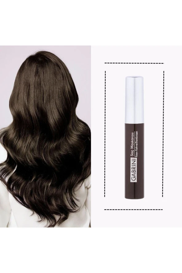 GABRİNİ Saç Maskarası - Brown - 2