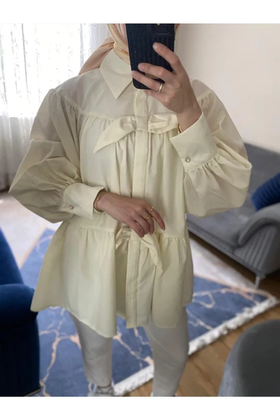 G0018 PATI BAĞLAMALI GÖMLEK - 3