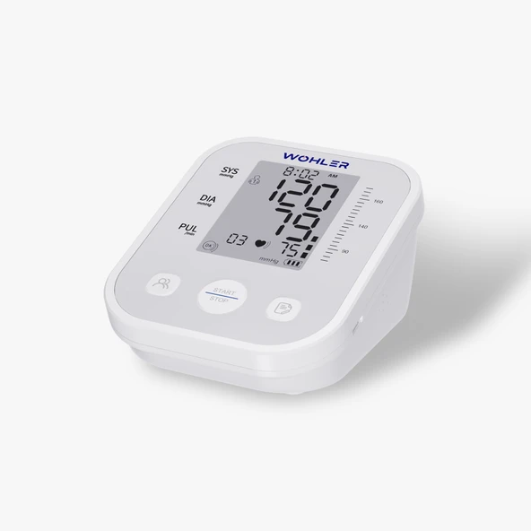 Wohler Üst Koldan Ölçer Dijital Tansiyon Aleti Nabız Ölçer USB Girişli 99 Ölçüm Hafıza Çantalı - 5