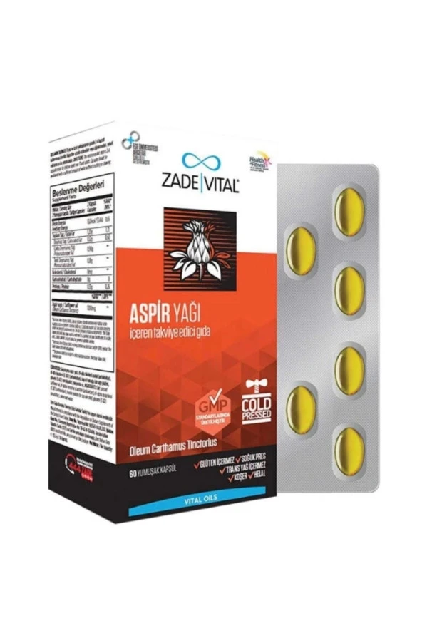 Zade Vital Aspir Yağı 60 Yumuşak Kapsül ürün görseli 1
