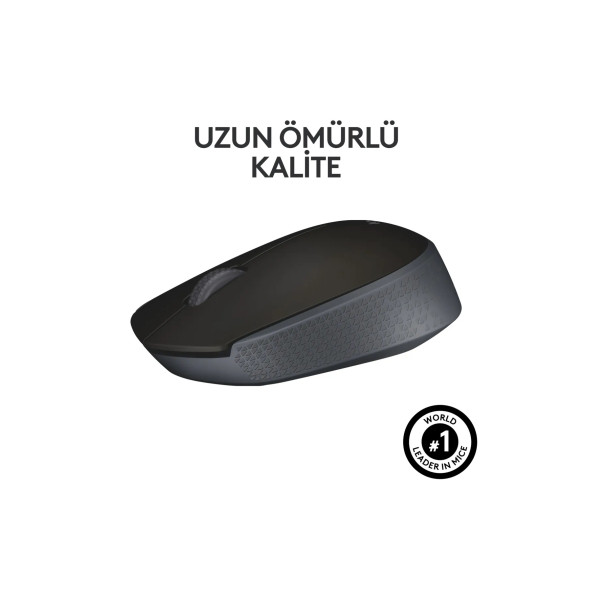 logitech M171 USB Alıcılı Kablosuz Kompakt Mouse - Siyah 910-004424 - 2