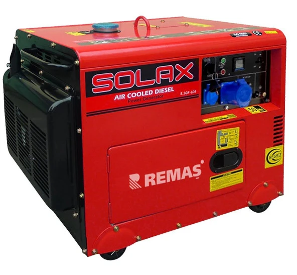 Solax 8.5GF-LDE Marşlı Monofaze 8 kVA Kabinli Dizel Jeneratör