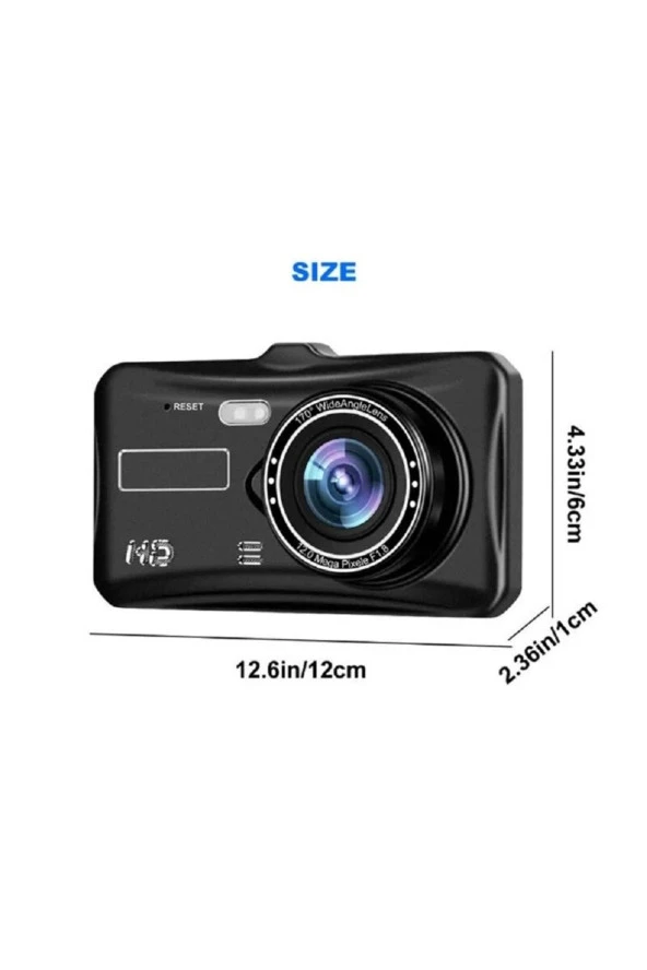 Mb-300 1296p 4" Ips Dokunmatik Ekran Araç Içi Çift Kamera Gece Görüşlü. Araç Kamera. - 2