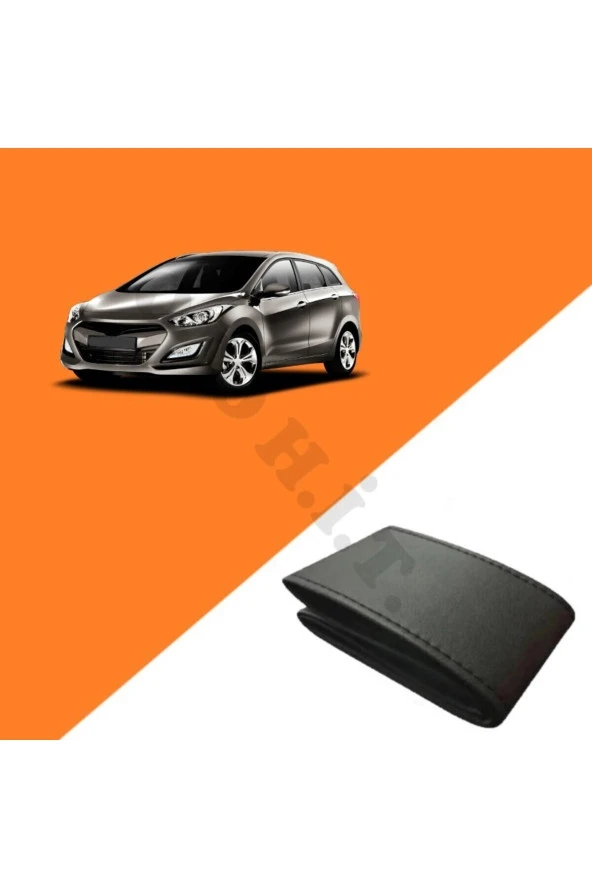 OTO H.İ.T.  HYUNDAİ İ30 13 ÜZERİ UYUMLU DERİ DİREKSİYON KILIFI KALİTELİ DİKMELİ SİYAH ürün görseli