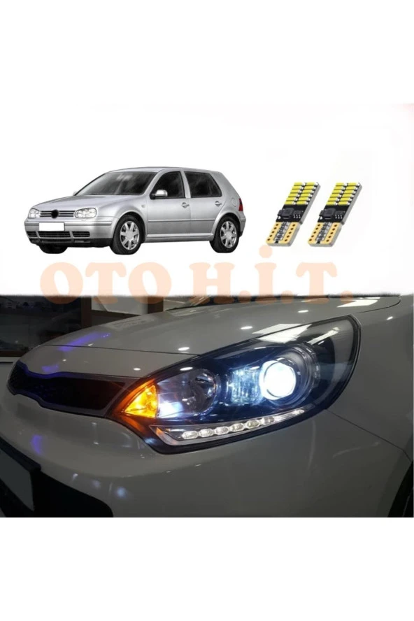 OTO H.İ.T.  Volkswagen Golf 4 Uyumlu Park Ampulü Beyaz Led Aydınlatma Ampulü Canbus'li ürün görseli