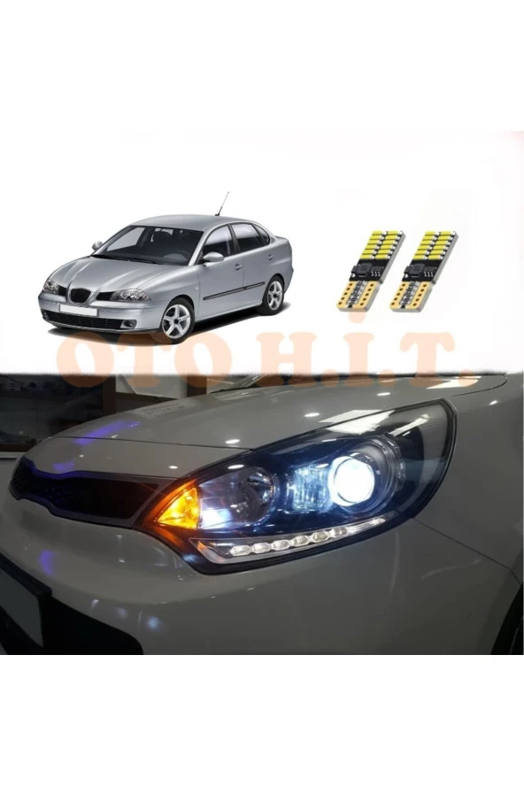 OTO H.İ.T.  Seat Cordoba 02-08 Uyumlu Park Ampulü Beyaz Led Aydınlatma Ampulü Canbus'li ürün görseli