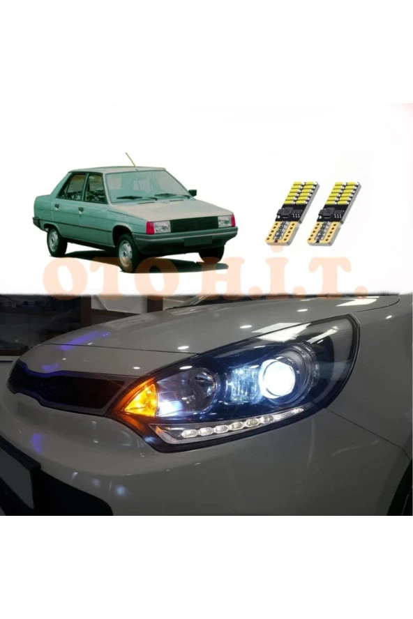 OTO H.İ.T.  Renault 9 Uyumlu Park Ampulü Beyaz Led Aydınlatma Ampulü Canbus'li ürün görseli
