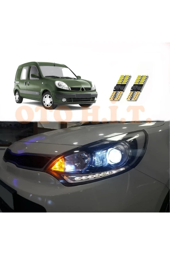 OTO H.İ.T.  Renault Kango 99-08 Uyumlu Park Ampulü Beyaz Led Aydınlatma Ampulü Canbus'li ürün görseli