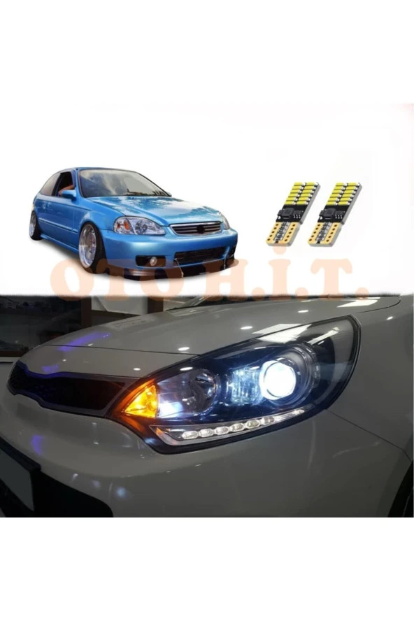 OTO H.İ.T.  Honda Civic Ies Uyumlu Park Ampulü Beyaz Led Aydınlatma Ampulü Canbus'li ürün görseli
