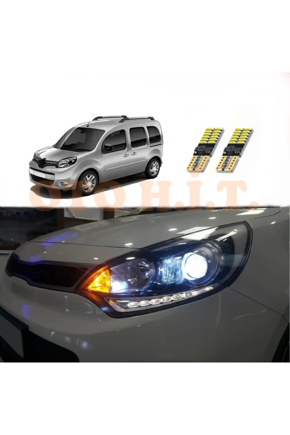 OTO H.İ.T.  Renault Kango 10-16 Uyumlu Park Ampulü Beyaz Led Aydınlatma Ampulü Canbus'li ürün görseli