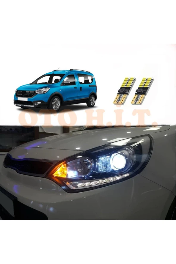 OTO H.İ.T.  Dacia Dokker Uyumlu Park Ampulü Beyaz Led Aydınlatma Ampulü Canbus'li ürün görseli