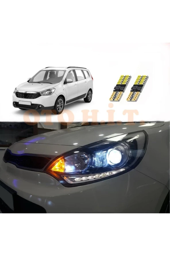 OTO H.İ.T.  Dacia Lodgy Uyumlu Park Ampulü Beyaz Led Aydınlatma Ampulü Canbus'li ürün görseli