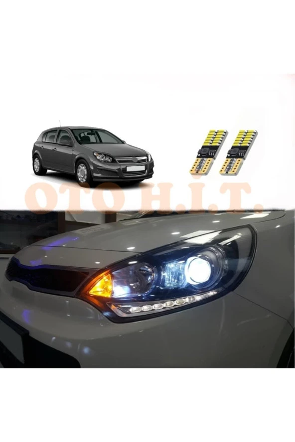 OTO H.İ.T.  Opel Astra H Uyumlu Park Ampulü Beyaz Led Aydınlatma Ampulü Canbus'li ürün görseli