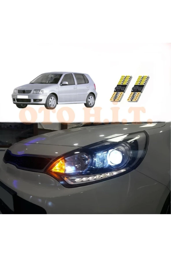 OTO H.İ.T.  Volkswagen Polo Dürbün Göğüs Uyumlu Park Ampulü Beyaz Led Aydınlatma Ampulü Canbus'li ürün görseli