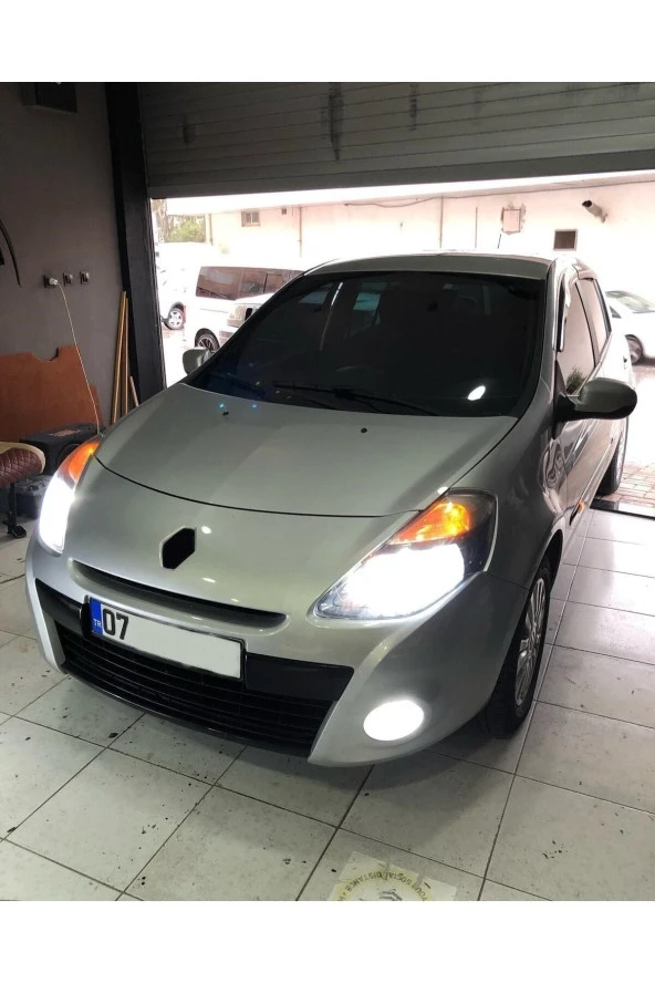 OTO H.İ.T.  Renault Clio 3 Uzun Farlar Için Uyumlu Şimşek Etkili Led Xenon Beyaz Far Ampulü