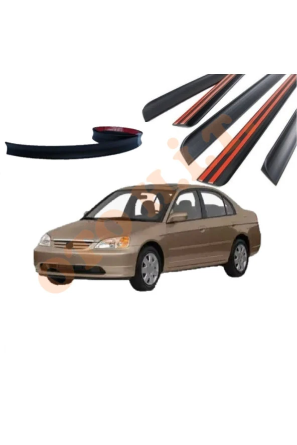 OTO H.İ.T.  HONDA CİVİC VTEC UYUMLU BAGAJ ÜSTÜ SPOİLER MAT SİYAH
