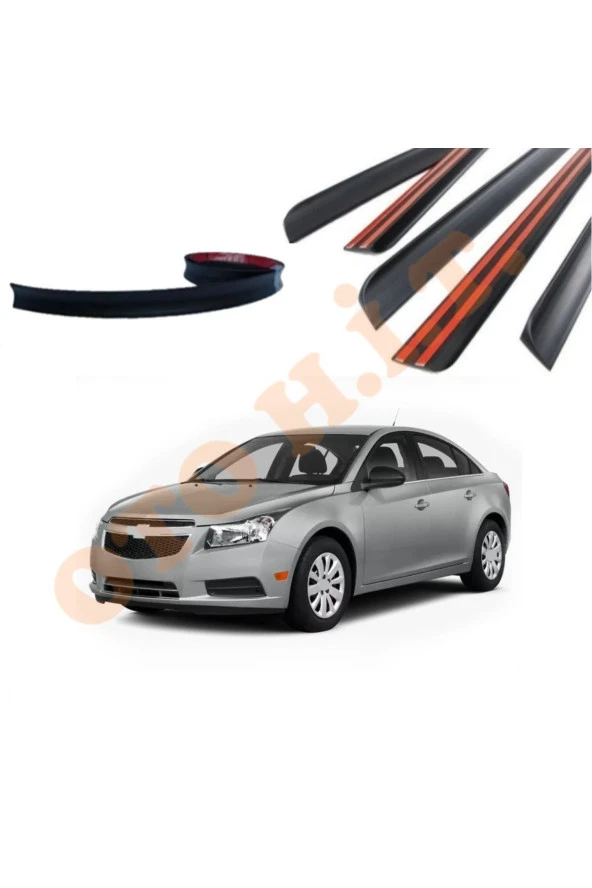 OTO H.İ.T.  CHEVROLET CRUZE UYUMLU BAGAJ ÜSTÜ SPOİLER MAT SİYAH ürün görseli