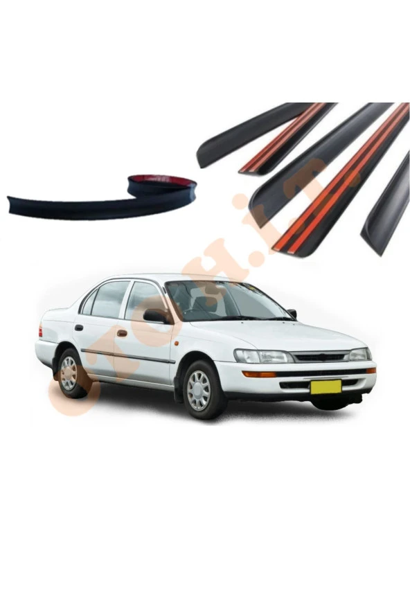OTO H.İ.T.  TOYOTA COROLLA 92-98 UYUMLU BAGAJ ÜSTÜ SPOİLER MAT SİYAH