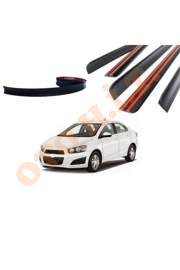 OTO H.İ.T.  CHEVROLET AVEO  12-13 UYUMLU BAGAJ ÜSTÜ SPOİLER MAT SİYAH