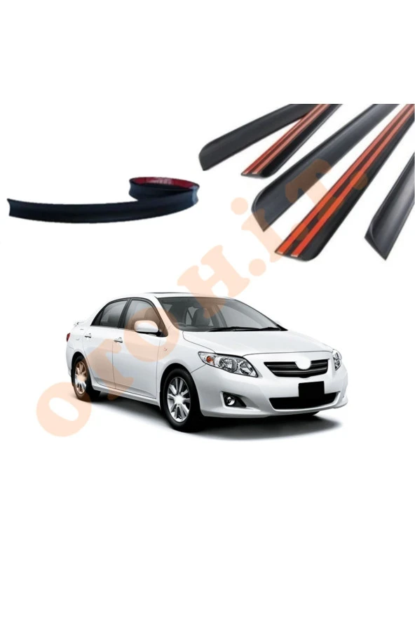 OTO H.İ.T.  TOYOTA COROLLA 06-12 UYUMLU BAGAJ ÜSTÜ SPOİLER MAT SİYAH ürün görseli