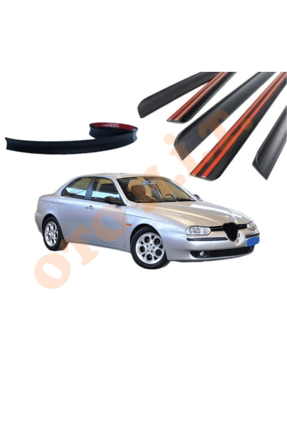 OTO H.İ.T.  ALFA ROMEO 156 UYUMLU BAGAJ ÜSTÜ SPOİLER MAT SİYAH