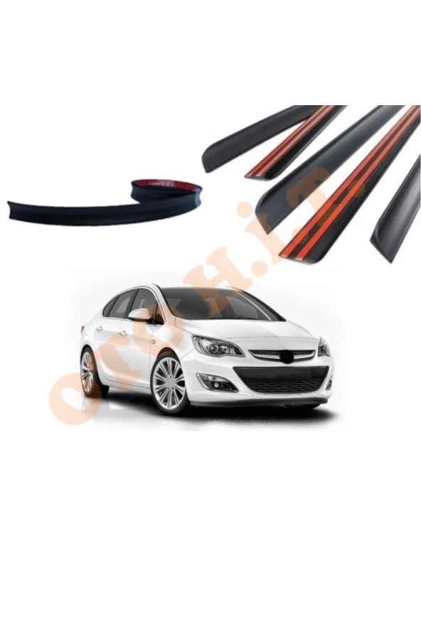 OTO H.İ.T.  OPEL ASTRA J SEDAN UYUMLU BAGAJ ÜSTÜ SPOİLER MAT SİYAH
