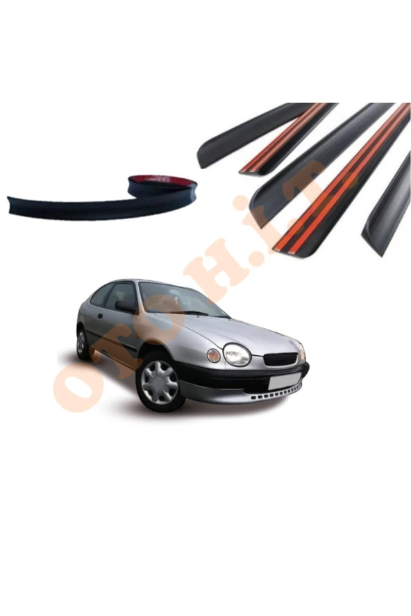 OTO H.İ.T.  TOYOTA COROLLA 98-01 UYUMLU BAGAJ ÜSTÜ SPOİLER MAT SİYAH ürün görseli