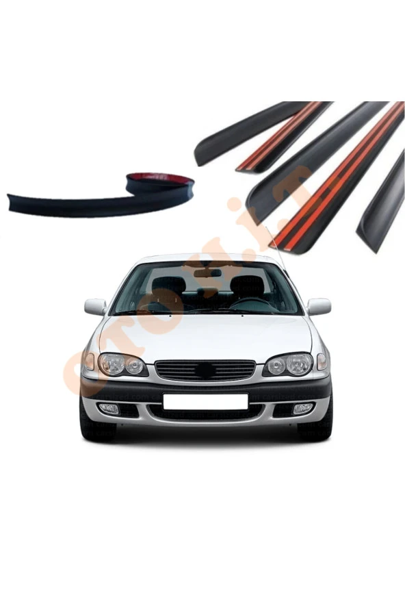 OTO H.İ.T.  TOYOTA COROLLA 01-02 UYUMLU BAGAJ ÜSTÜ SPOİLER MAT SİYAH