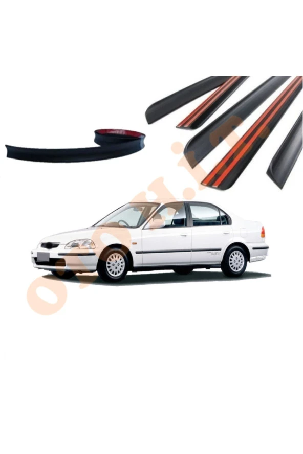 OTO H.İ.T.  HONDA CİVİC İES UYUMLU BAGAJ ÜSTÜ SPOİLER MAT SİYAH