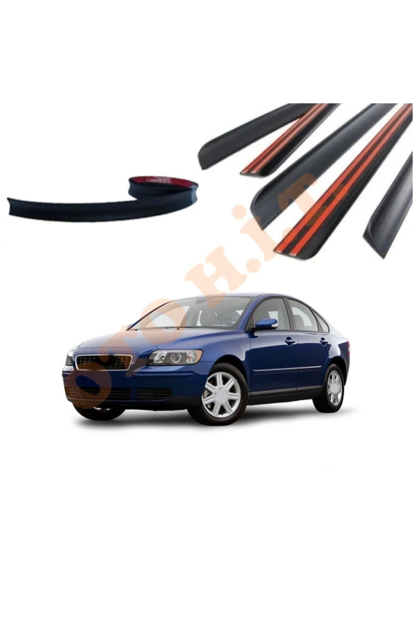 OTO H.İ.T.  VOLVO S40 05-10 UYUMLU BAGAJ ÜSTÜ SPOİLER MAT SİYAH ürün görseli