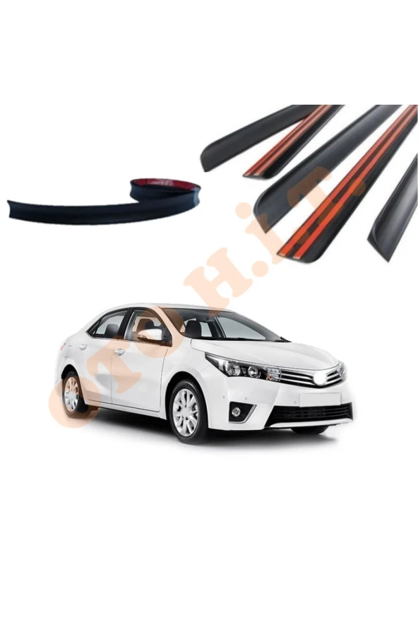 OTO H.İ.T.  TOYOTA COROLLA 13-19 UYUMLU BAGAJ ÜSTÜ SPOİLER MAT SİYAH