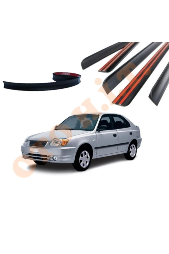 OTO H.İ.T.  HYUNDAİ ACCENT ADMİRE UYUMLU BAGAJ ÜSTÜ SPOİLER MAT SİYAH ürün görseli